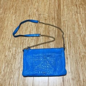 fossil blue crossbody purse